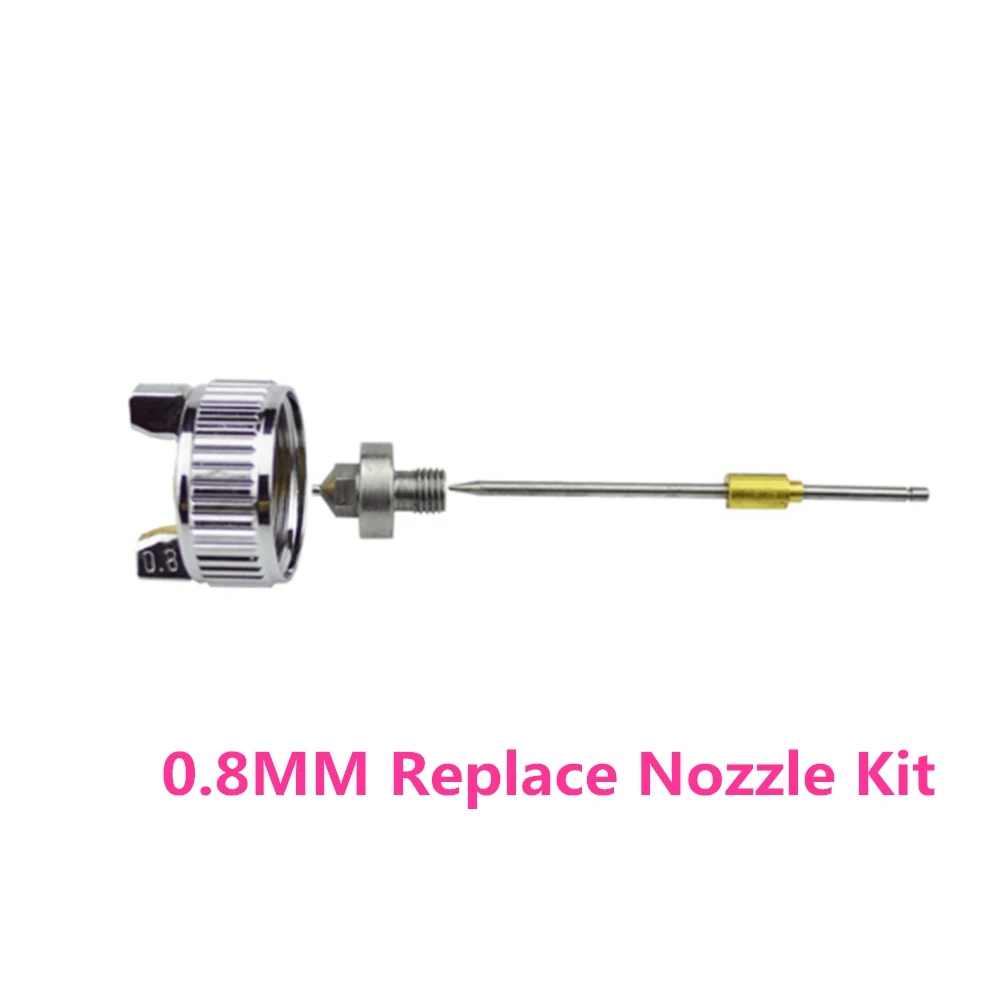 SET 4 Aecool H-2000 мини пульверизаторы воздуха 1,0 мм сопло HVLP аэрография с регулятор давления воздуха для краски ing автомобильный краскопульт - Цвет: SET 4