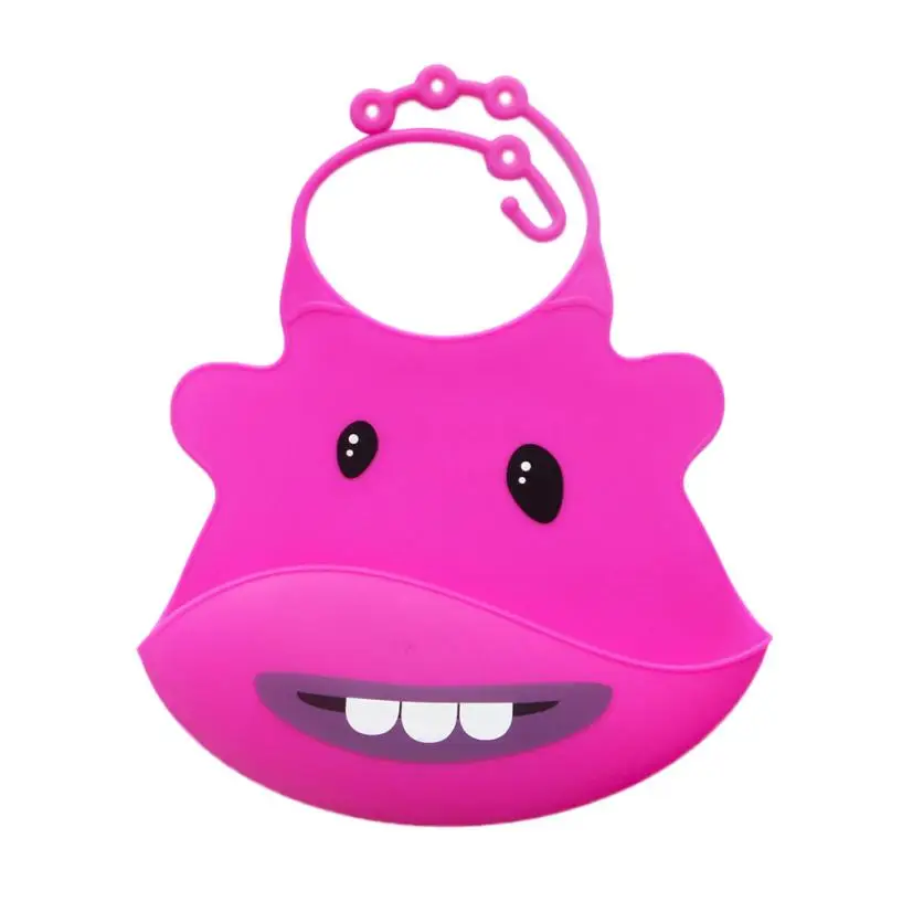 hot pink Детская бандана нагрудники Милая скатерть водонепроницаемые детские нагрудники детские мягкие Силиконовые Слюнявчики слюнявчик капающий шарф Infan шейный платок бандана - Цвет: hot pink