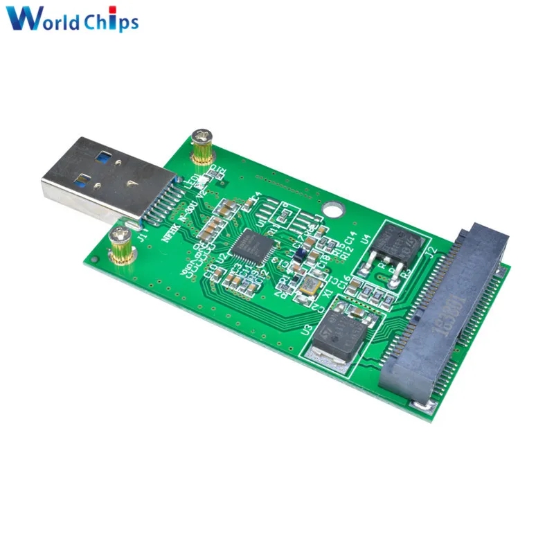 USB 3 0 к Mini PCIE mSATA SSD Внешний Конвертор адаптер|Интегральные схемы| |