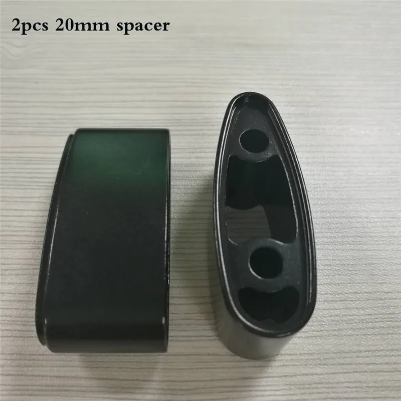 2pcs 20mm spacers Подъемная распорка зажим аэробар отдых барные таблички для 420 мм TT велосипед руль время пробный велосипед 31,8 мм HB019 HB029 части руля - Цвет: 2pcs 20mm spacers