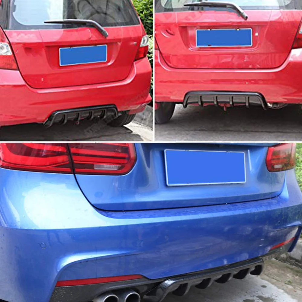 Каркасный спойлер изогнутый из АБС пластика с 6 плавниками акулы универсальный