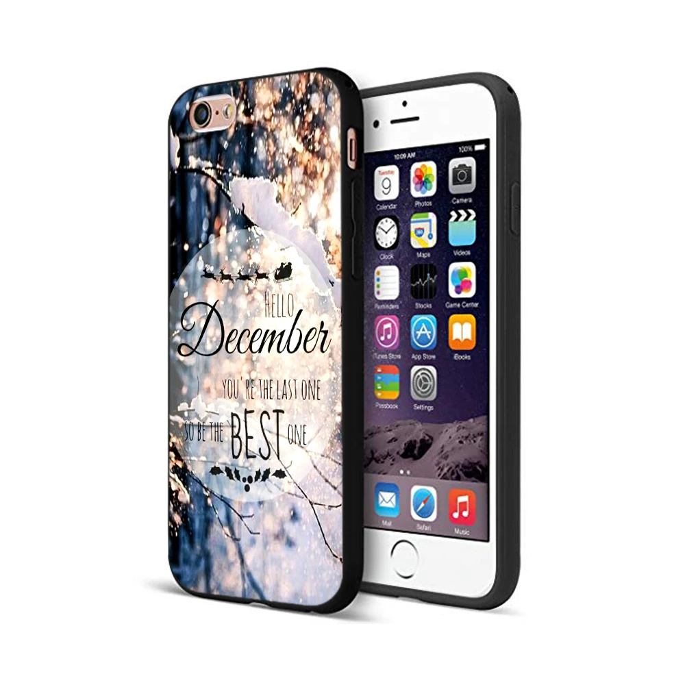 12151 Черный чехол ТПУ для iphone 5 5s se 6 6s 7 8 plus x 10 чехол силиконовый чехол для iphone XR XS 11 pro MAX пейзаж зимний светильник снег - Цвет: 12151