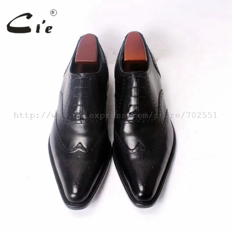 Cie остроконечные полные броги Wingtips оксфорды натуральная телячья кожа ручной работы кожаная мужская обувь на заказ дышащая OX346