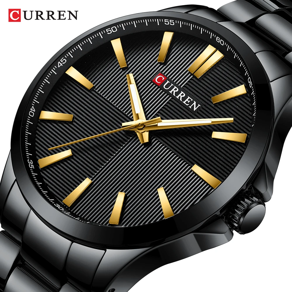 CURREN 2019 роскошные часы для мужчин модные из нержавеющей стали ремешок Reloj наручные