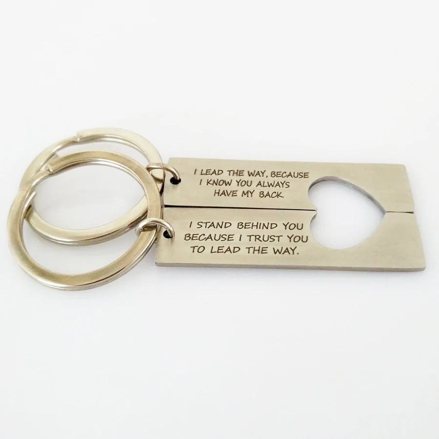 1 пара я стою за вами/Я ведущий путь Брелки для пар подвеска половина сердца