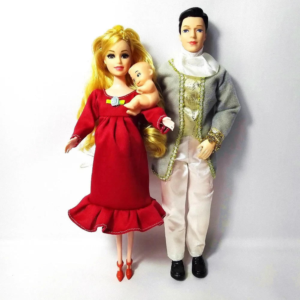 Игрушки для детей 5 человек куклы костюмы 1 мама/1 Папа/2 маленькая Келли/1 ребенок