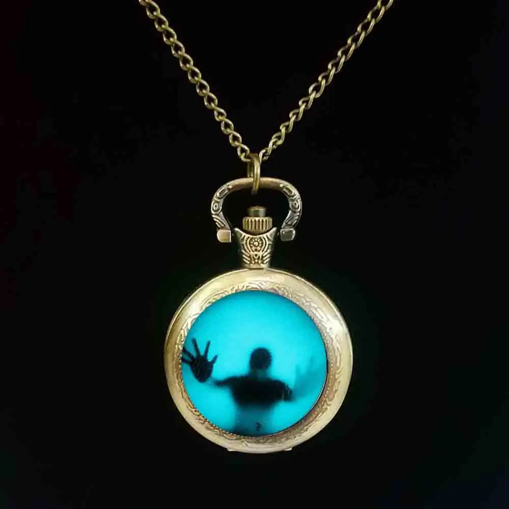 Мужские Винтажные карманные часы Ходячие мертвецы 1 шт./лот|Ожерелья с подвеской|