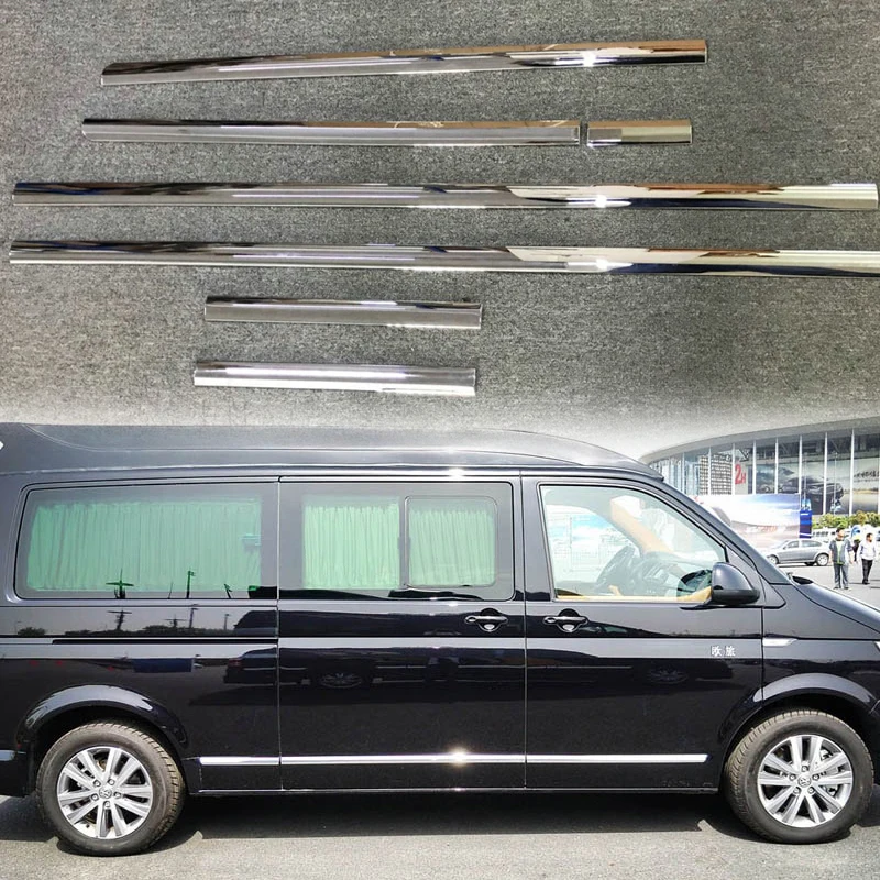 

Внешние аксессуары из АБС-пластика для Volkswagen Transporter (T6), Caravelle 2017, 2018, 2019, 7 шт.