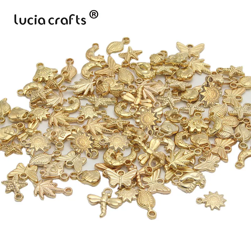 Lucia crafts 10 г/лот разные размеры стили мульти вариант сплав Висячие DIY Ювелирные изделия/одежда ручной работы аксессуары материал G1005