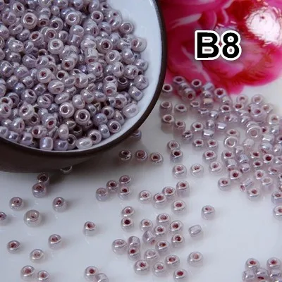 16 цветов 2 мм 3000 шт. кремовое стекло чешские семена разделители бусины для