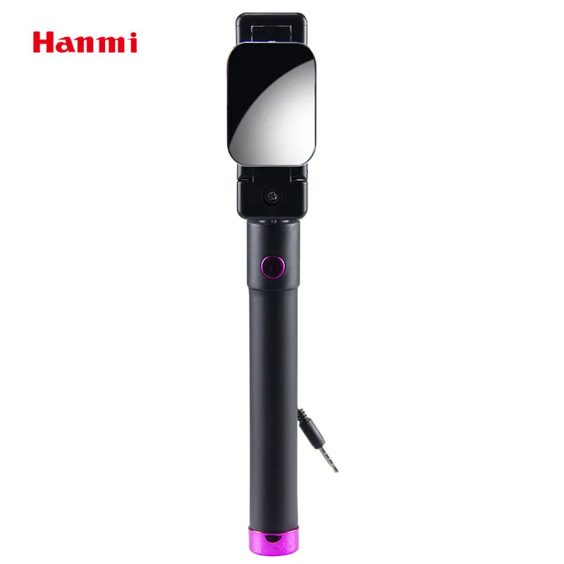 Hanmi Mini Fexible селфи палка проводной монопод Штатив встроенный затвор для iPhone samsung