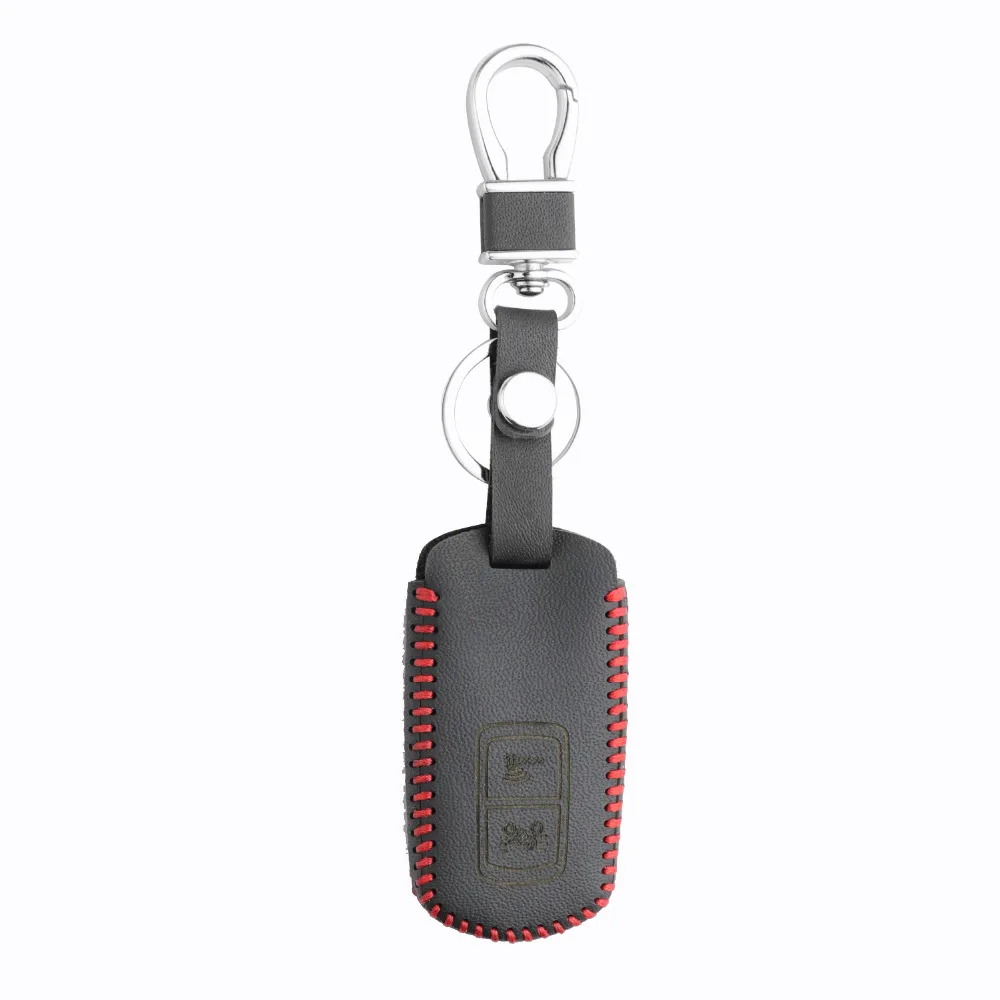 Leather Key Case for Honda Vario 150 PCX PXC 2018 lead sh125/150 Motorcycle 2 Button Cover Keychains fob | Автомобили и мотоциклы