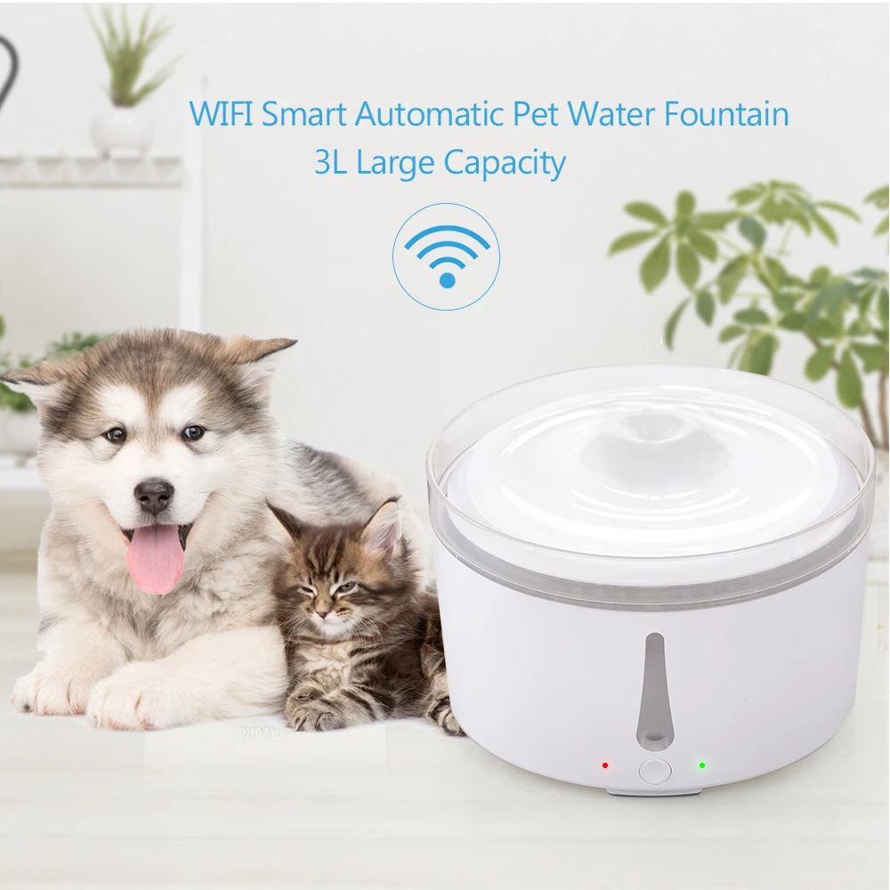 AC110 220V автоматический питомец фонтан Wifi умный Тихий питьевой воды диспенсер