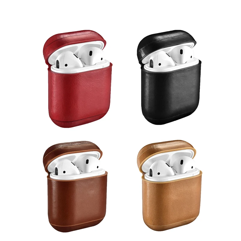 Чехол для наушников XBERSTAR из натуральной кожи защитный чехол Apple AirPods чехлы