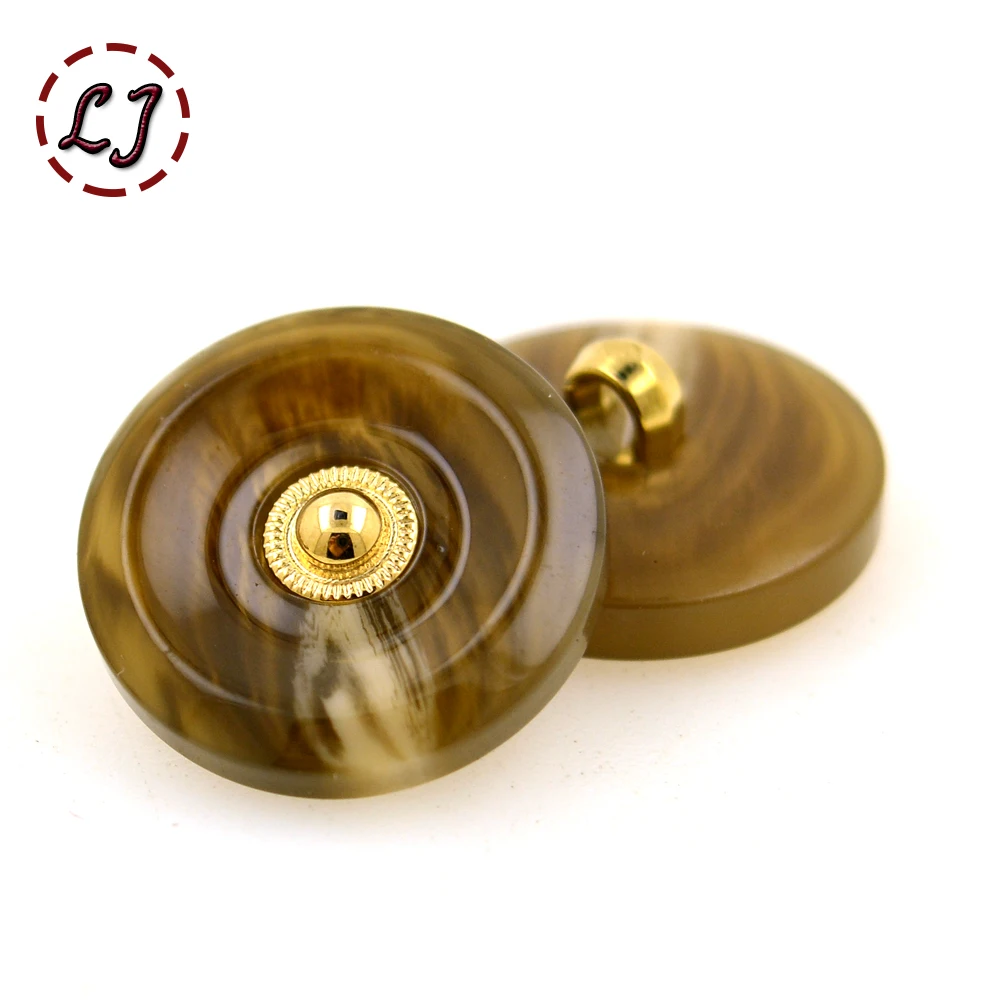 Круглая полимерная пуговица 10 шт./лот абрикосового и черного цветов пластиковые