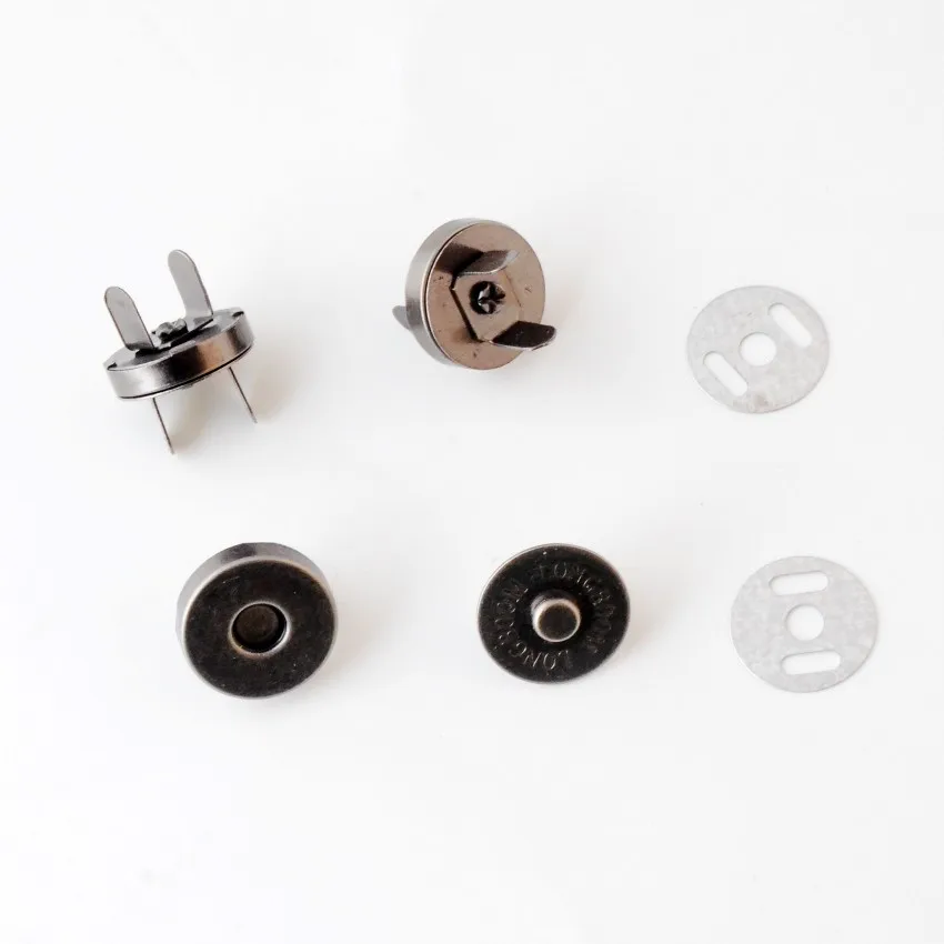 Бесплатная доставка 5 комплектов серебристые пуговицы магнитные застежки для