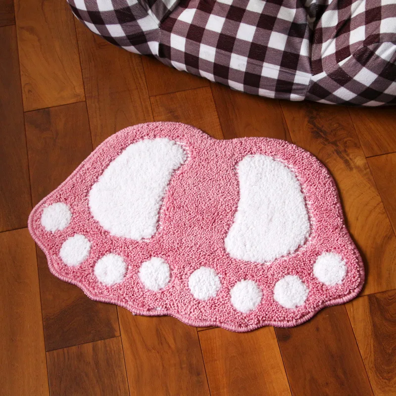 Качественные милые флокирующие коврики для ножек коврик ванной