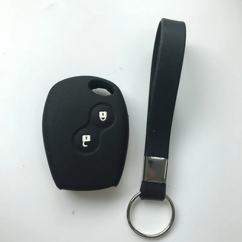 Силиконовый чехол для автомобильного ключа + брелок Renault Clio Scenic Megane Duster Sandero Captur