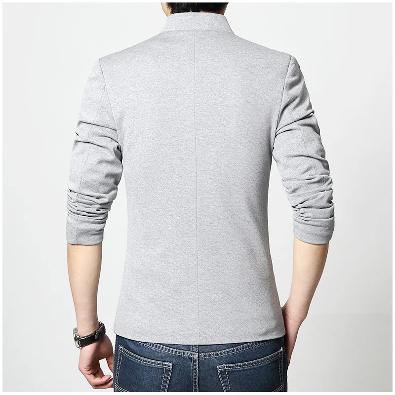

Mens blazers suit Jacket New mandarin collar Casual Man Masculino Blaser Male 3XL 4XL 5XL 6XL plus size male Jacket Blazer