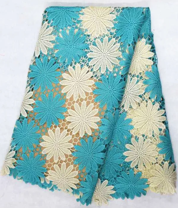 Самый популярный Королевский синий и желтый цветочный узор Водорастворимая