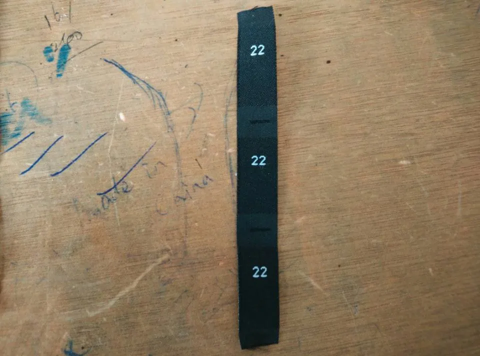 100 шт. женские тканые этикетки из полиэстера 18 20 22 24 26 дюймов|woven tag|size labelswoven clothing tags