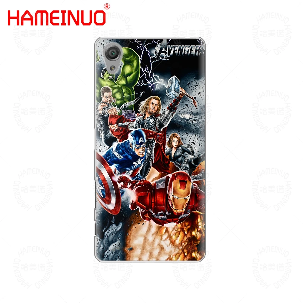 HAMEINUO Marvel чехлы с изображением супергероев чехол для телефона для sony xperia C6 XA1 XA2 XA ULTRA X XP L1 L2 X XZ1 compact XR/XZ PREMIUM - Цвет: 60720