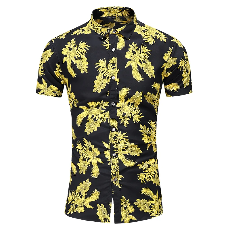

Summer New Casual Beach Hawaiian Shirt Men's Shirt Comfortable Fashion Print Men's Luxury Camisas Hombre Short Sleeve Shirt 7XL