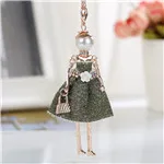 Новая женская Кукла длинная цепочка ожерелье Сияющий кулон платье ручной работы девушка макси ожерелья и подвески бренд Горячие Модные ювелирные изделия