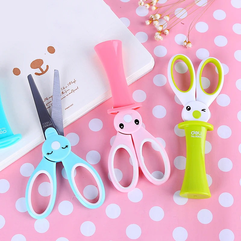 Deli 12 шт. детские ножницы милые Kawaii школьные для бумага скапбукинга DIY самодельный
