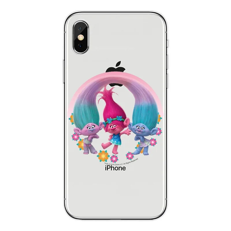 Чехол Trolls Poppy для iPhone XS Max 6 6s 7 8 Plus XR 5s SE Мягкий силиконовый чехол из