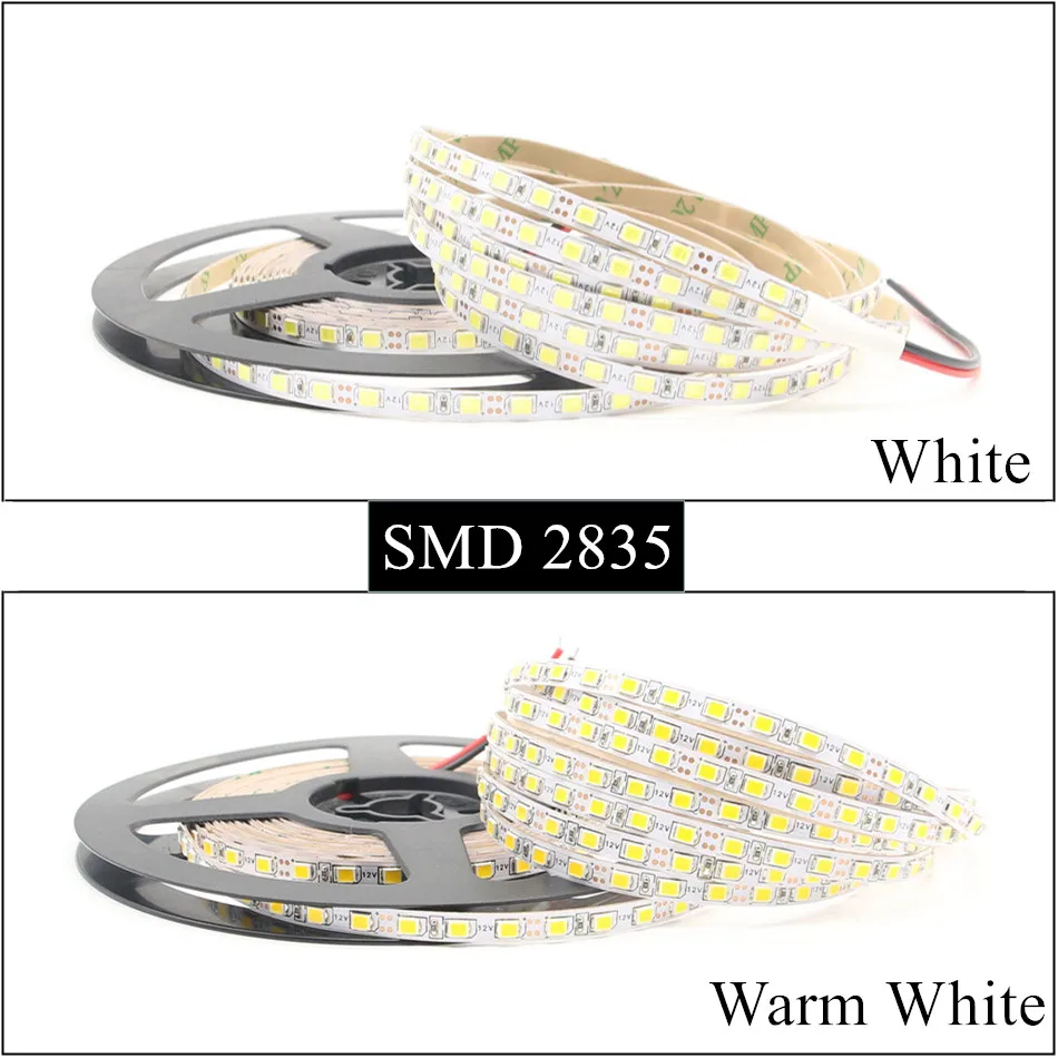 DC 12V Fita LED Strip 5M 300LED 600LED SMD 2835 3014 5630 Not Waterproof 5mm ultra-narrow panel Tira Light Flexible Neon Luz | Освещение