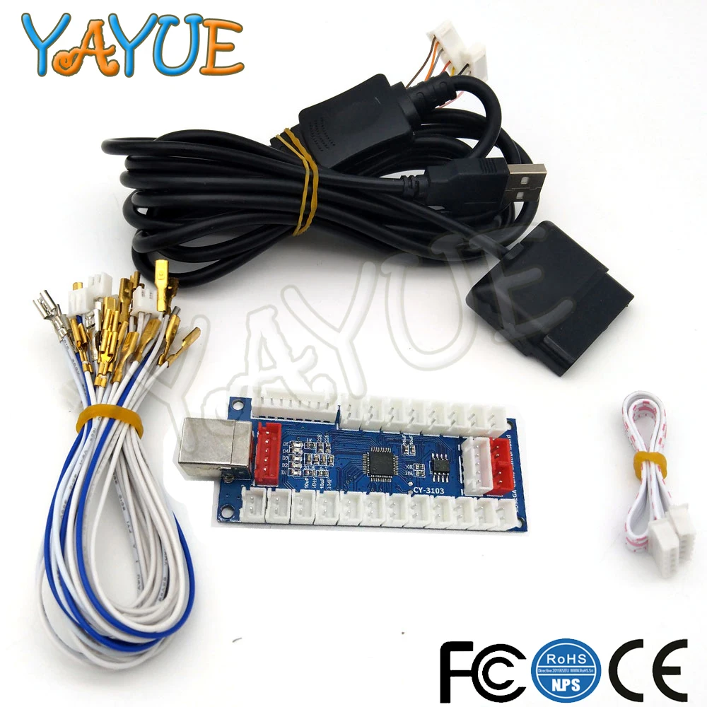 USB панель с нулевой задержкой для PS2/PS3/ПК/XBOX360|Игры монетами| |