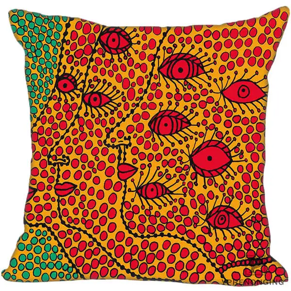 Square Pillowcases Декоративная Наволочка на заказ Yayoi Kusama квадратная Наволочка на молнии лучший подарок 35X35,40x40,45x45 см(одна сторона) 180516-10 - Цвет: Square Pillowcases