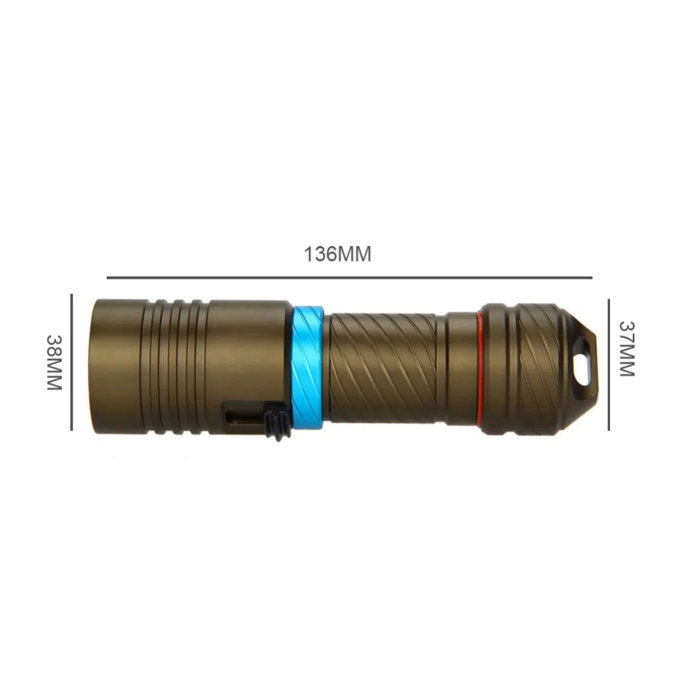 powerful scuba diving flashlight xml l2 archon Hunting Underwater Light rechargeable torch led cree xm-l2 18650 OR 26650 battery | Освещение