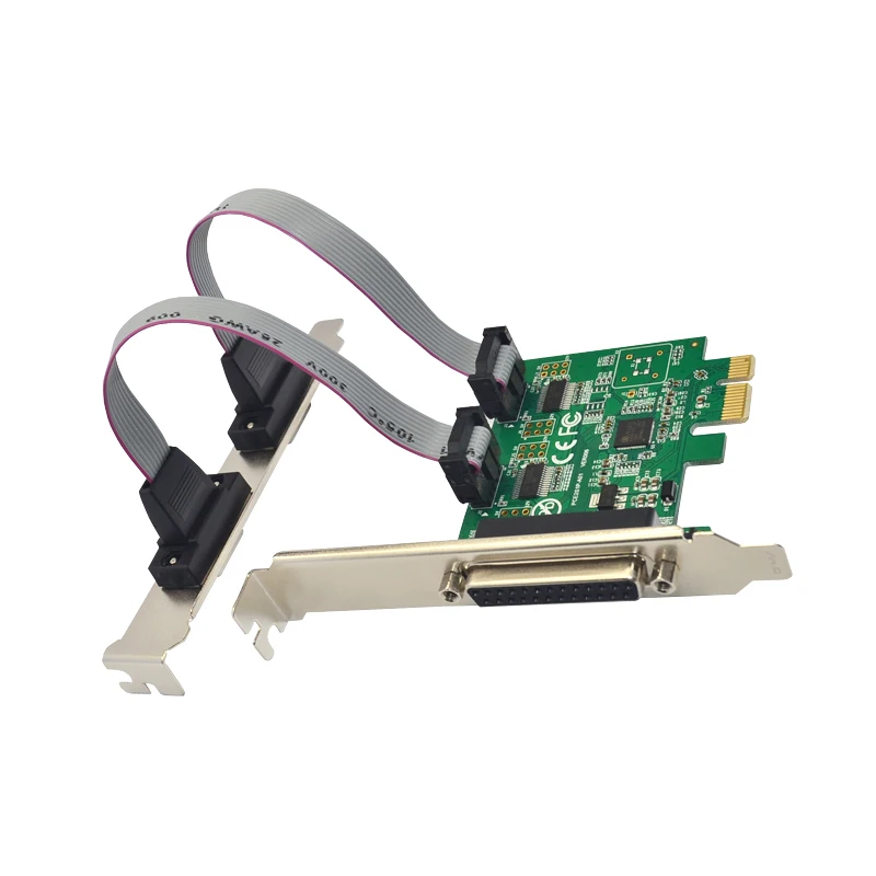 Плата расширения RS 232 адаптер PCI Express 1x компьютерные компоненты PCIE X1 PCI-E карта для