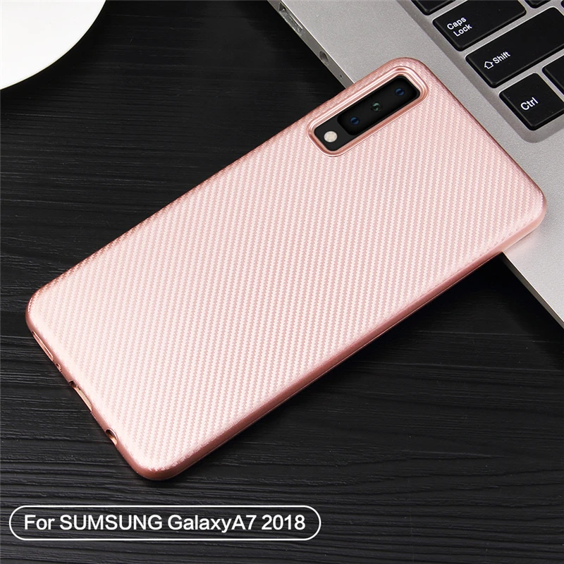 Чехол для Samsung Galaxy A7 мягкий силиконовый резиновый чехол телефона 2018 | Мобильные