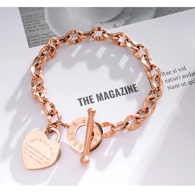 2019 New Fashion Infinity Bracelet For Women With letter Heart Number Link Chain Gold Color Bracelets VB934 | Украшения и