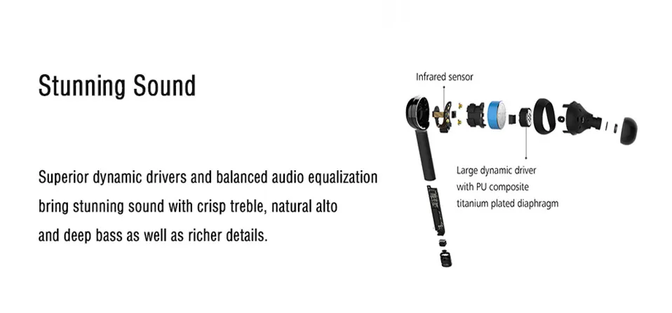 huawei FreeBuds Lite TWS беспроводные Bluetooth наушники-вкладыши 12 часов двойной клик с зарядным устройством IP54 Водонепроницаемый
