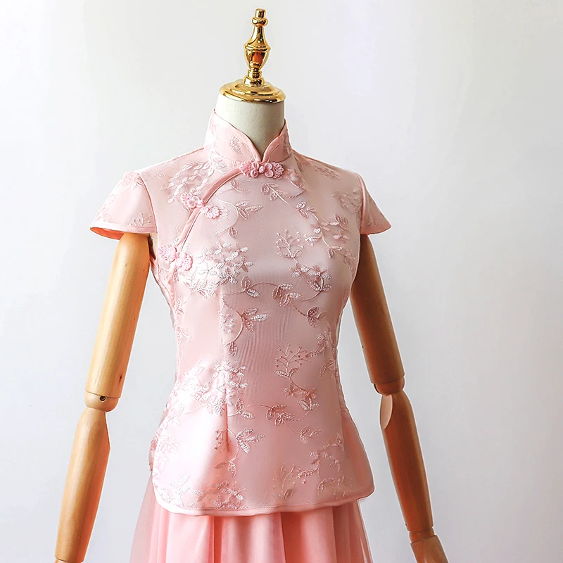 2 шт./компл. Модная одежда с длинными рукавами вышивкой Ретро стиль современный