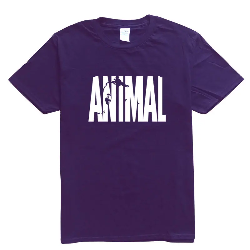 Спортивный костюм с животным принтом футболки мужские для фитнеса тренды 2017