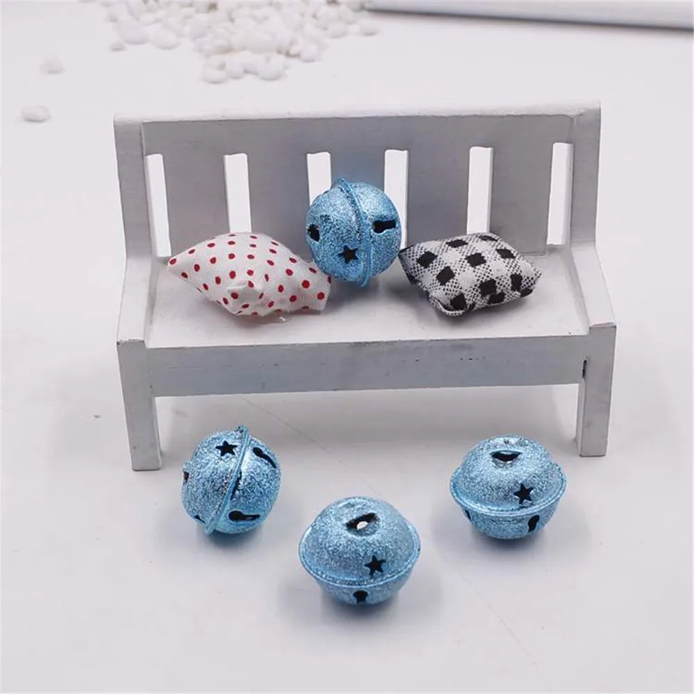 60 шт./лот 25 мм Красочные колокольчики с вакуумным покрытием свободные бусины