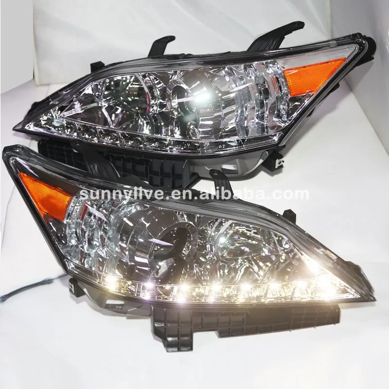 

For Lexus for ES350 EX350 2007-2012 Year LED Headlight Chrome housing YZ