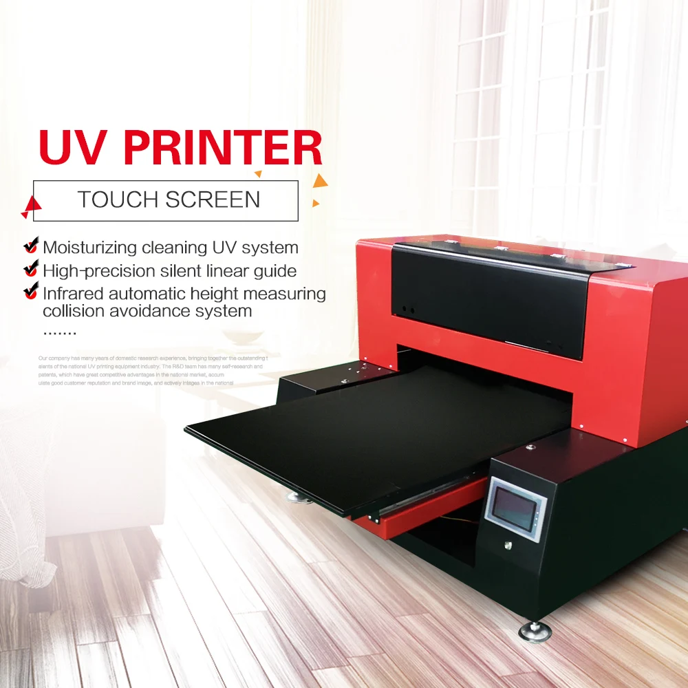 Многоцветная печать высокоскоростной 60*60 УФ принтер с двумя печатающими