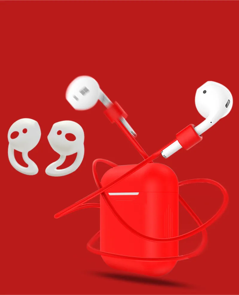 1 шт. Мягкий силиконовый чехол для A ^ pple Airpods ударопрочный наушников AirPods защитный