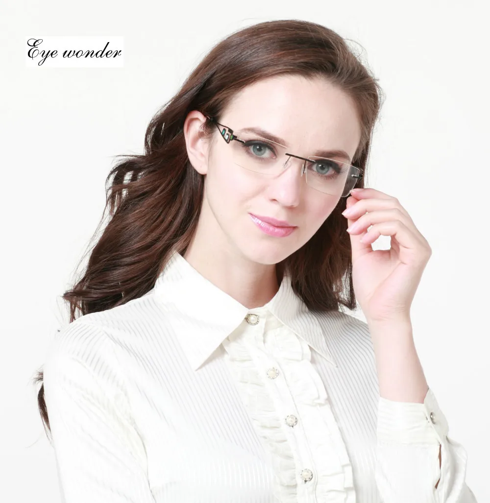 Eye wonder мужские очки без оправы из нержавеющей стали женские Металлические легкие