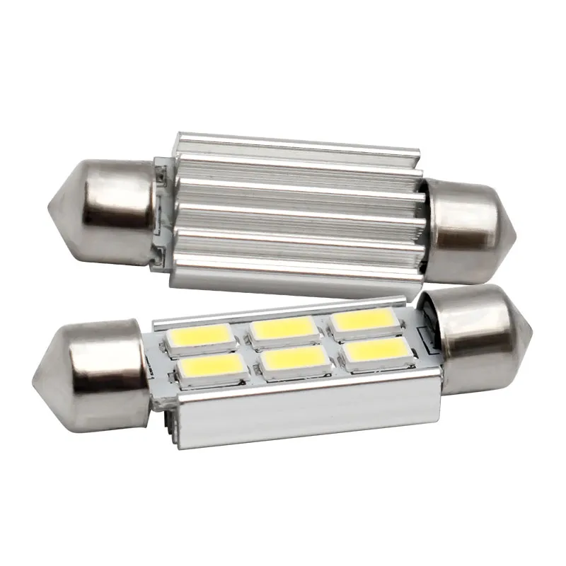 4 шт. 31 мм 36 39 C5W C3W c10w 6 SMD 5630 светодиодная лампа CANBUS без ошибок для номерного знака