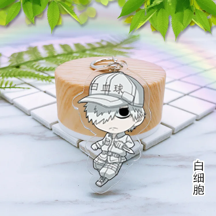 18 шт. цветной аниме акриловый двухсторонний кулон рабочий сотовый тромбоцит