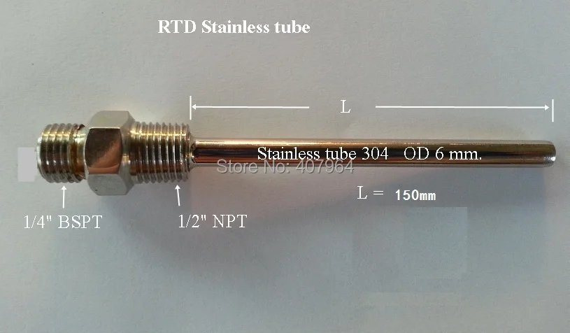 L = 150 мм Нержавеющая 304 трубка RTD thermowell|thermowell|rtdstainless thermowell |