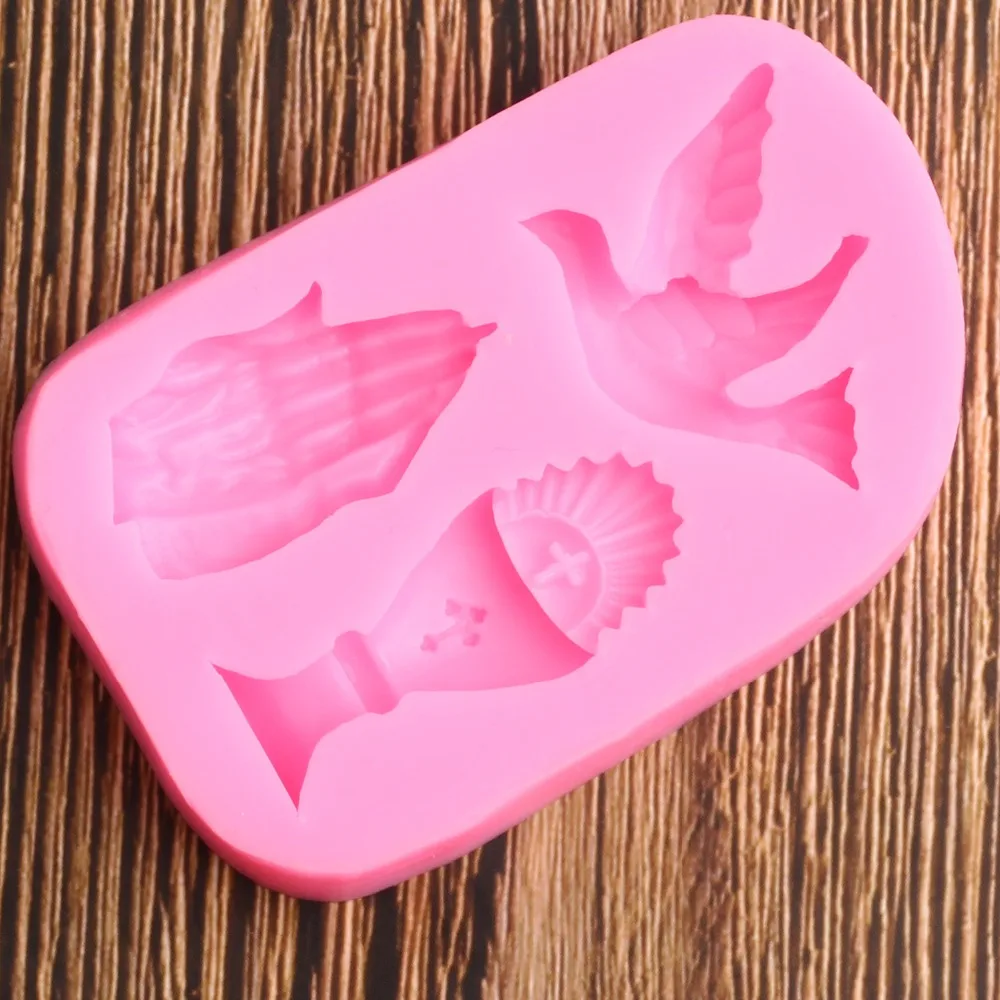 Инструменты для украшения торта Ручной голубь силиконовые пресс формы
