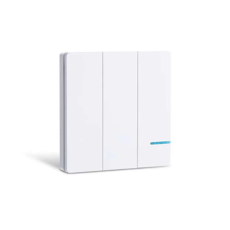 Беспроводной Выключатель света Умный дом приложение Wi-Fi RF пульт дистанционного управления лампа выключатели света водостойкие умные 110 В 220 В для приборов - Цвет: Three-gang Switch